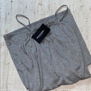 Gray Strap Maxi Dress